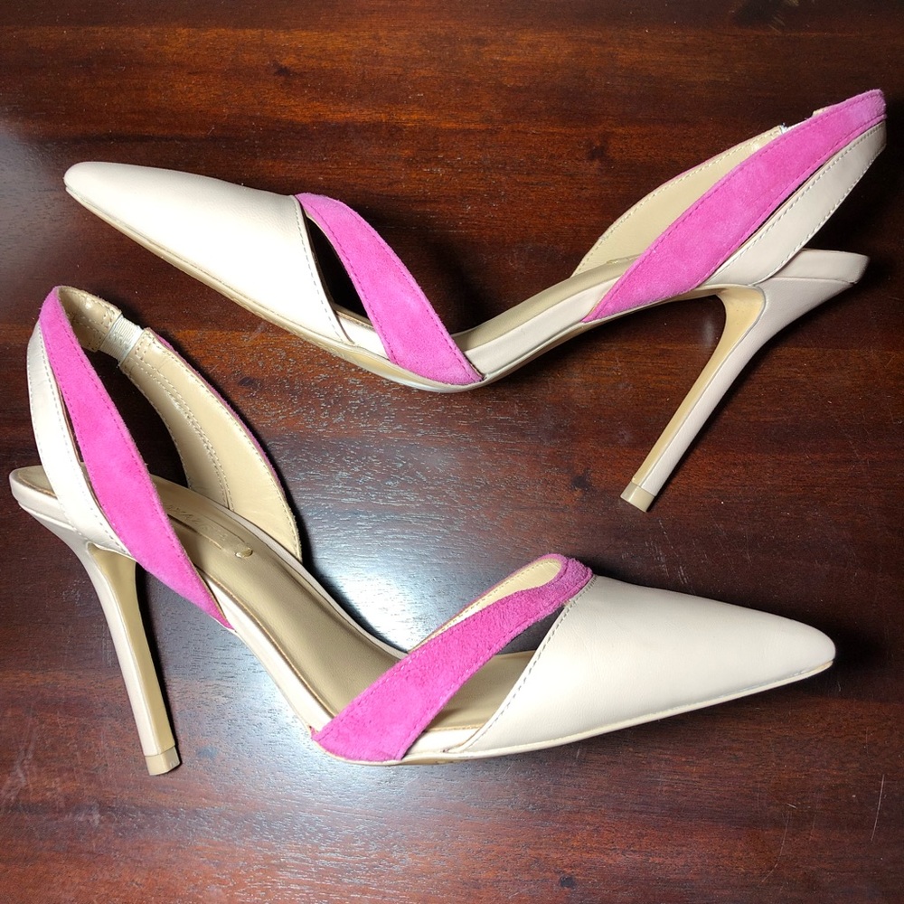 BCBGMaxAzria Clare Slingback Pointed Toe Heels